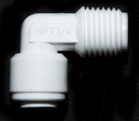 Fitting koleno, závit 1/4" - trubka 1/4"